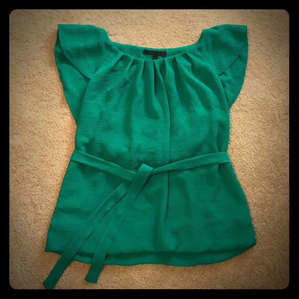 BCBG top with removable belt